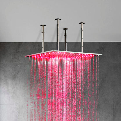 Juno 24" Ceiling Mount Square LED Shower Head