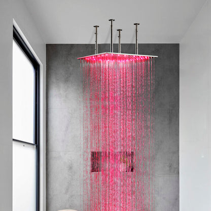 Juno 24" Ceiling Mount Square LED Shower Head