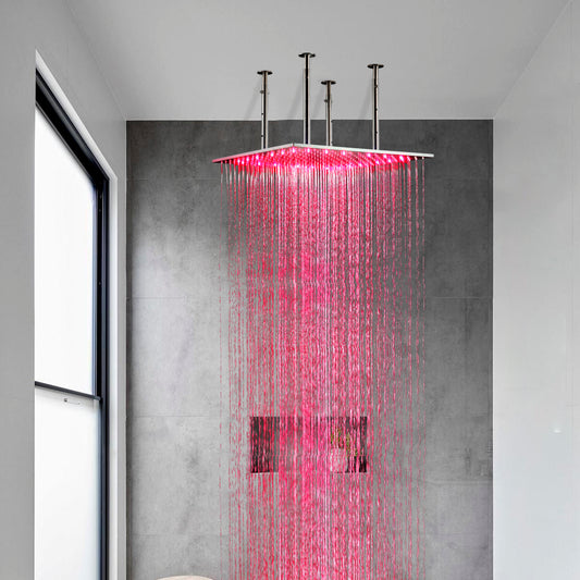 Juno 24" Ceiling Mount Square LED Shower Head