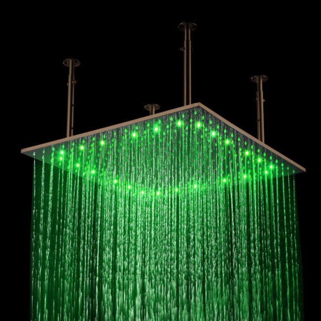 Oil rubbed bronze large shower head