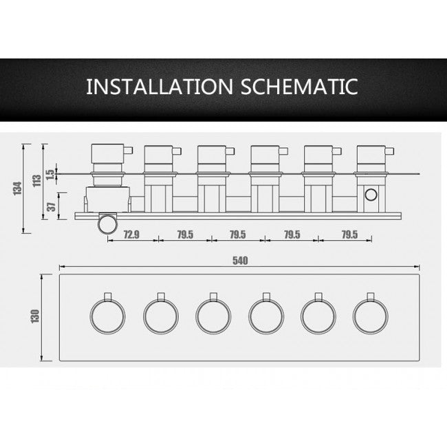 Palermo Shower Diverter Mixer Valve
