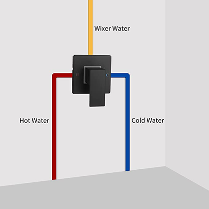 Juno Dual Handle 8 inch LED Rain Showerhead Oil Rubbed Bronze
