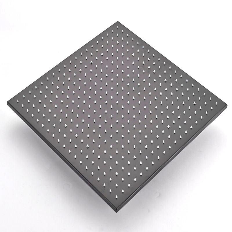 31" New Dark Oil Rubbed Bronze Square Ceiling Mount LED Rain Shower Head