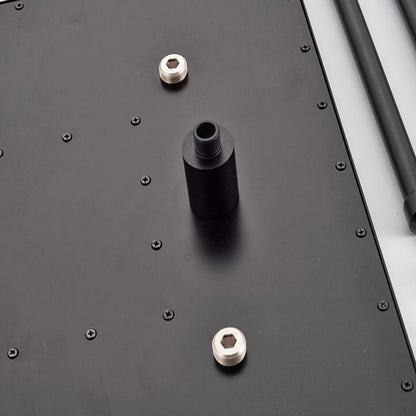 31" New Dark Oil Rubbed Bronze Square Ceiling Mount LED Rain Shower Head