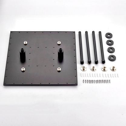 31" New Dark Oil Rubbed Bronze Square Ceiling Mount LED Rain Shower Head