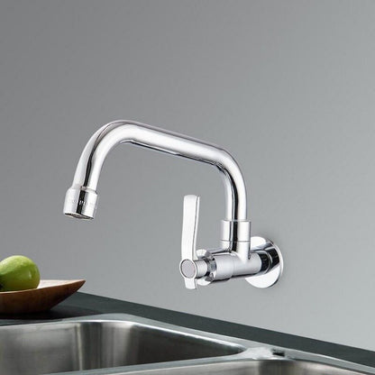 Juno JSM2550 Single Lever Wall Mount 360 Rotating Kitchen Sink Faucet