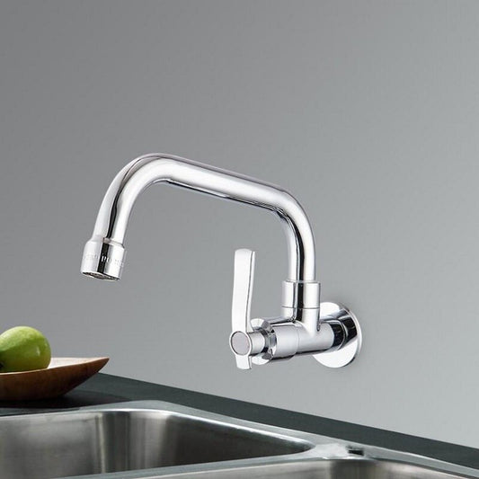 Juno JSM2550 Single Lever Wall Mount 360 Rotating Kitchen Sink Faucet