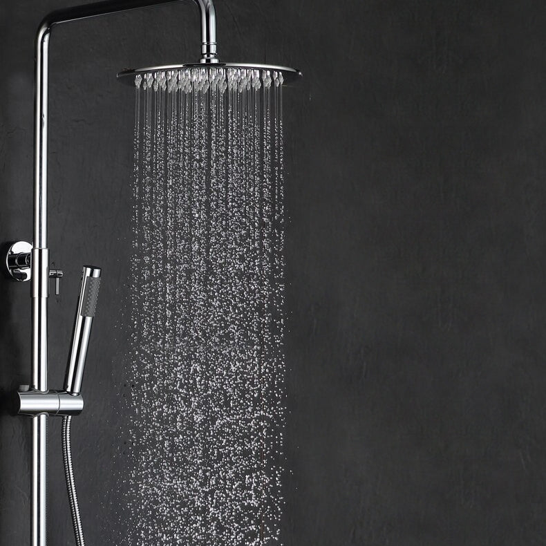 Juno Round LED Shower Set with Handheld Shower & Shower Faucet