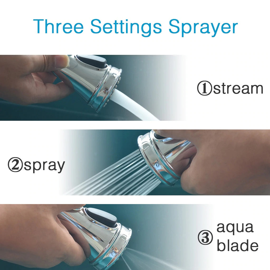 Juno 360 Rotating Touchless Kitchen Sink Faucet With Three Mode Sprayer Head