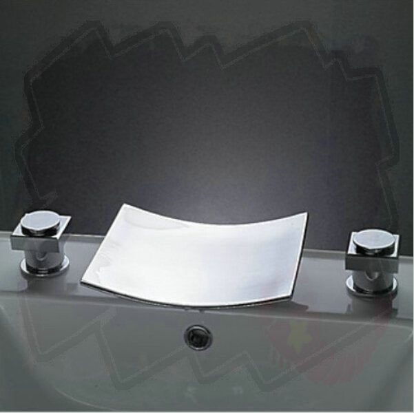 Dijon 3Pcs Bath Faucets Deck Mounted Bathroom Tap Sink or Bathtub