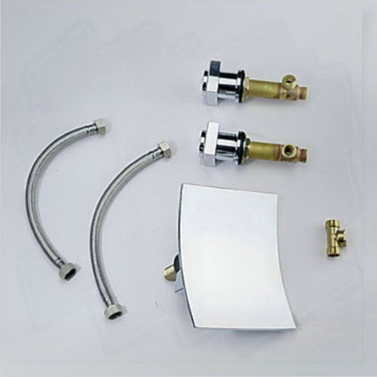 Dijon 3Pcs Bath Faucets Deck Mounted Bathroom Tap Sink or Bathtub