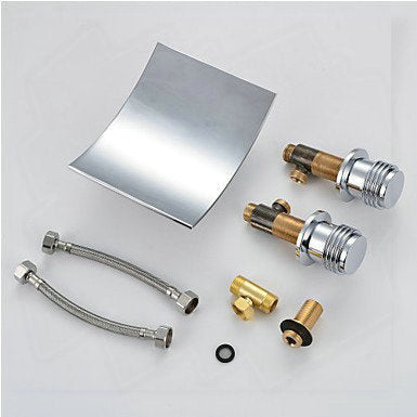 Nîmes 3Pcs Faucet Set Chrome Polished Bathroom Basin Mixer 