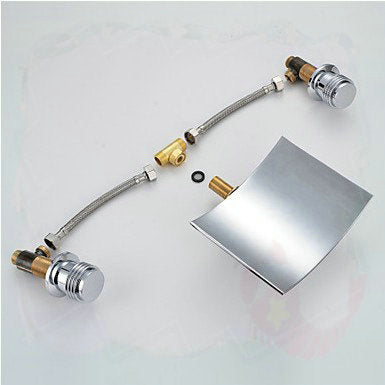 Nîmes 3Pcs Faucet Set Chrome Polished Bathroom Basin Mixer 