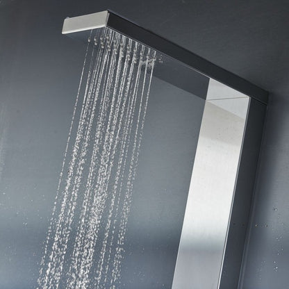 44" Stylish Shower Systen with Adjustable Massage Jets 4