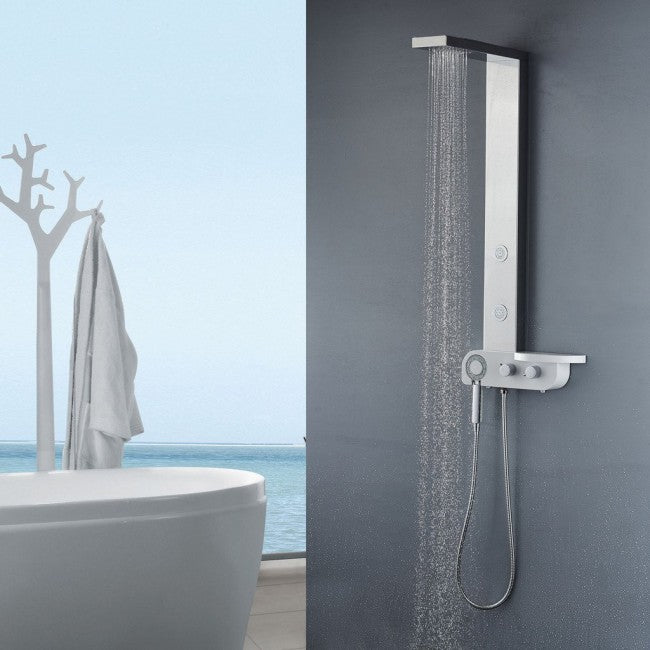 44" Stylish Shower Systen with Adjustable Massage Jets 3