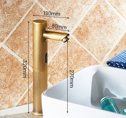 Montreal Antique Automatic Sensor Full Copper Retro Faucet 