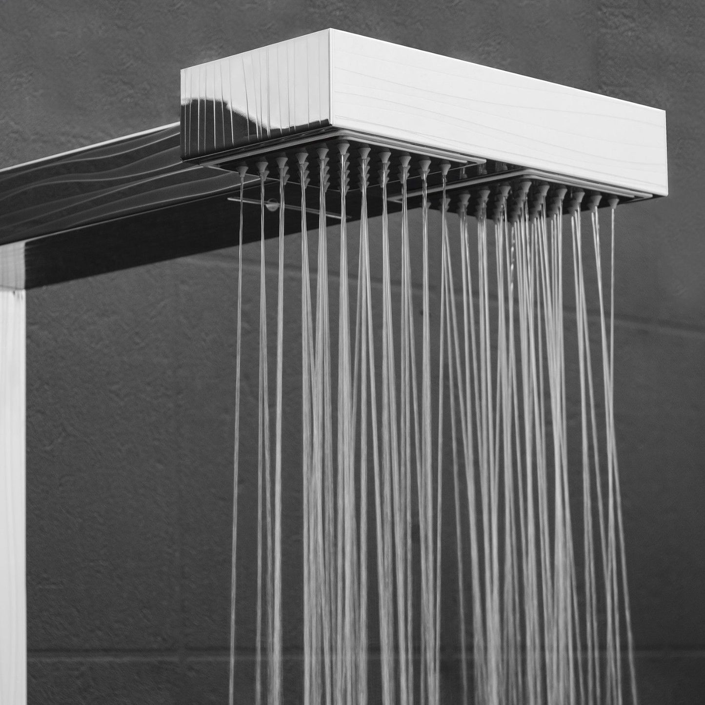 Hammer Stainless Steel Rainfall Shower Panel with Handheld Shower Head