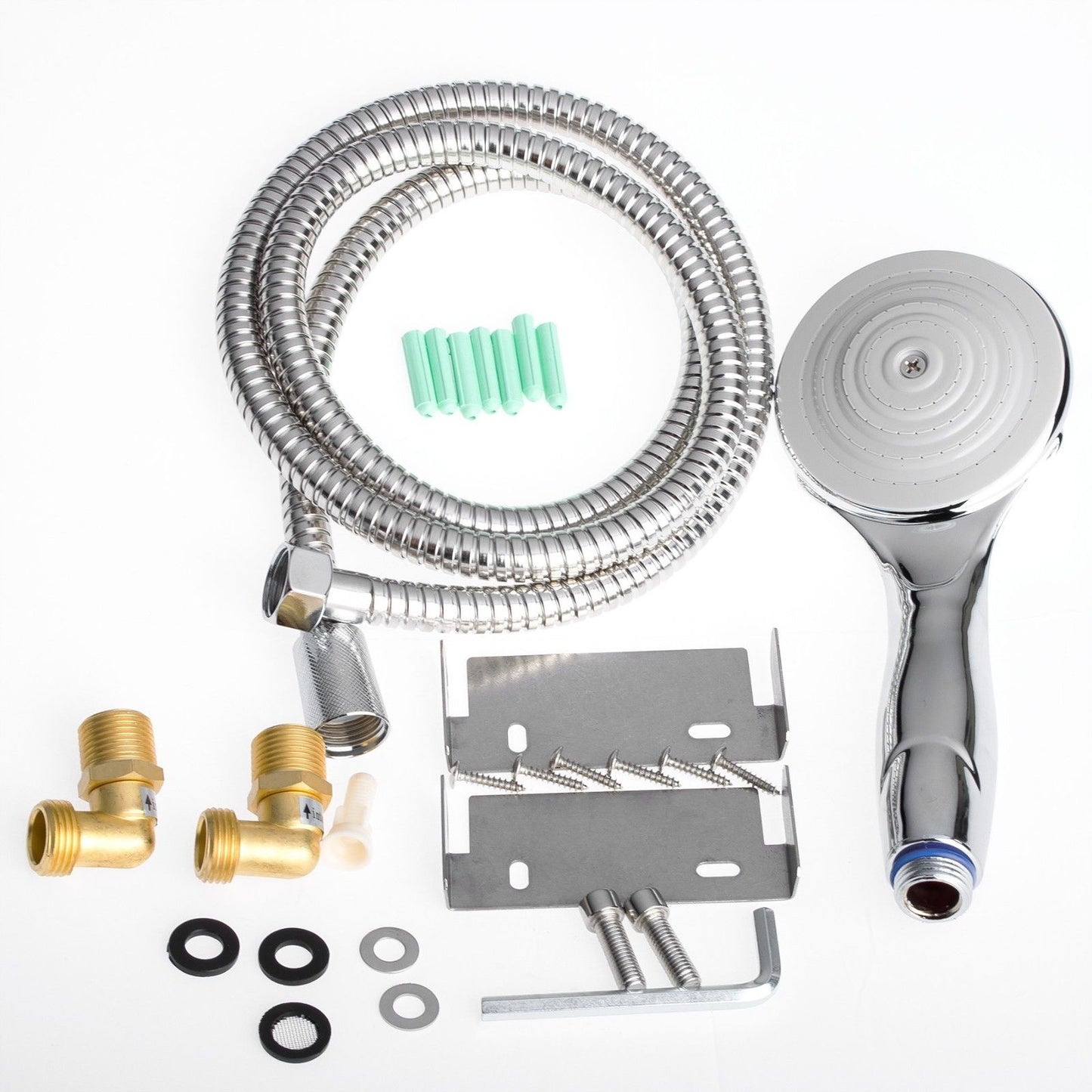 Hammer Stainless Steel Rainfall Shower Panel with Handheld Shower Head