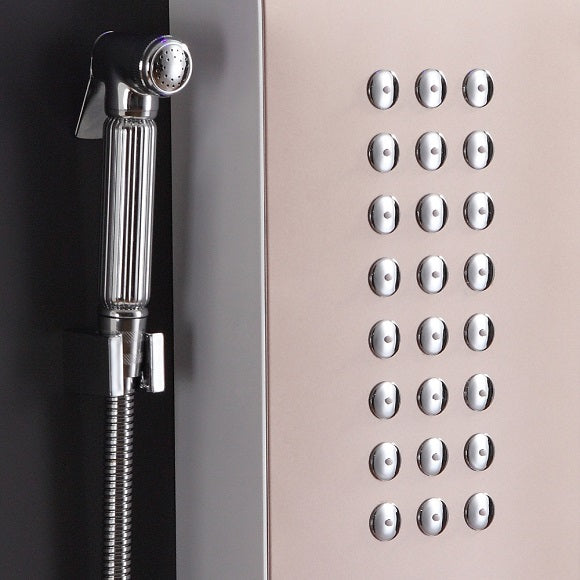 5 Function LED Shower Panel Waterfall Rainfall Shower Head Massage Jets with Hand Shower