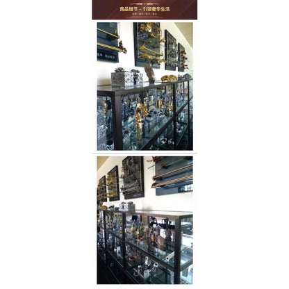 5 pcs Dragon Gold Widespread Waterfall Watertub Faucet  10