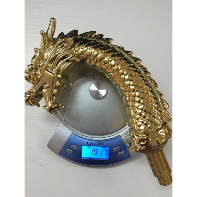 5 pcs Dragon Gold Widespread Waterfall Watertub Faucet  5