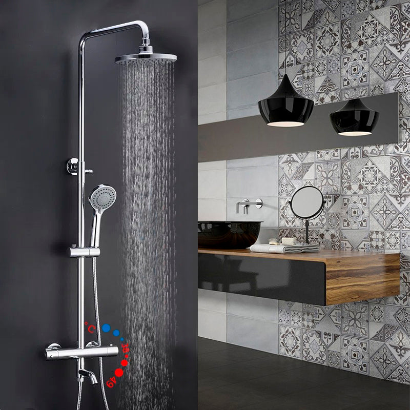 Juno LED Shower Head LED Handheld Shower & Shower Faucet