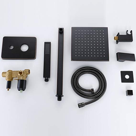 Juno Oil-Rubbed Bronze Shower Head Set with Handheld Shower