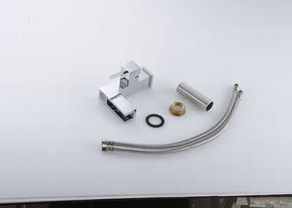 La Plata LED Three Color Waterfall Bathroom Sink Faucet Single Handle Mixer Tap