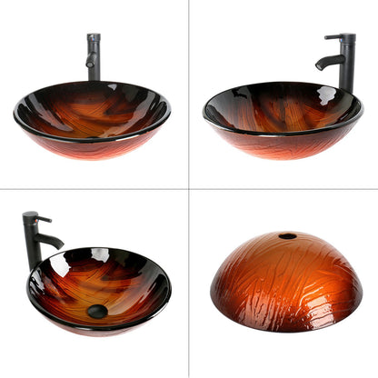 Bracilia Bathroom Vessel Sink With Faucet