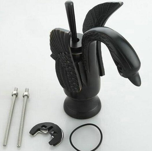 7 Swan Oil Rubbed Bronze Single Lever Bathroom Basin Sink Faucet