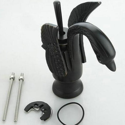 7 Swan Oil Rubbed Bronze Single Lever Bathroom Basin Sink Faucet