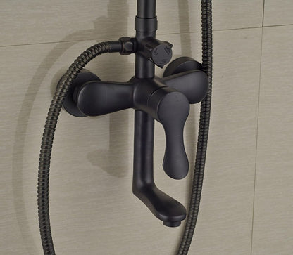 Oil Rubbed Bronze Shower System Rain Round Shower Head