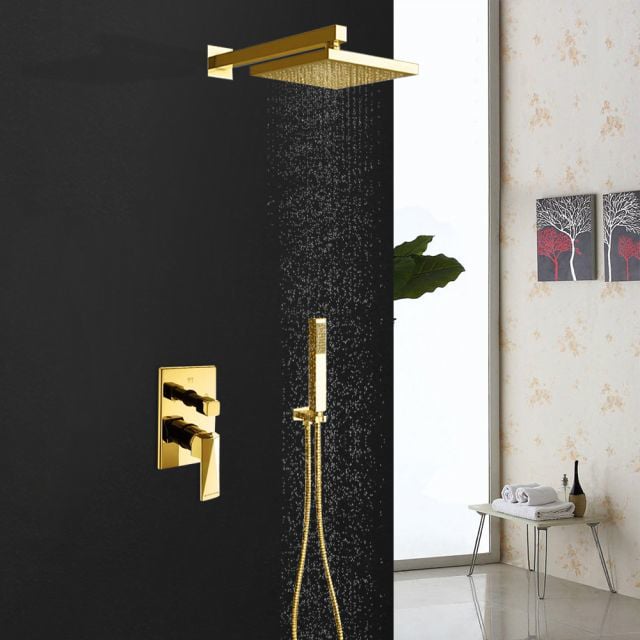 Juno Gold Shower Head Set