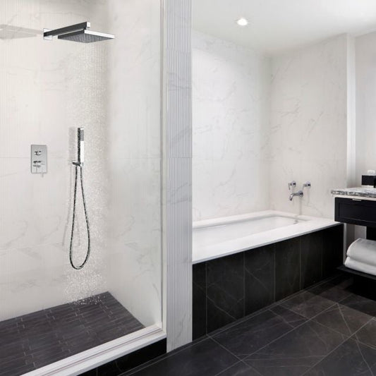 Bravat Shower Head Set with Handheld Shower & Mixer