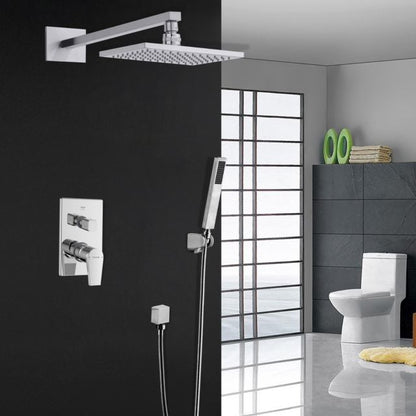 Juno Royal Wall Mount Chrome Rain Shower Head