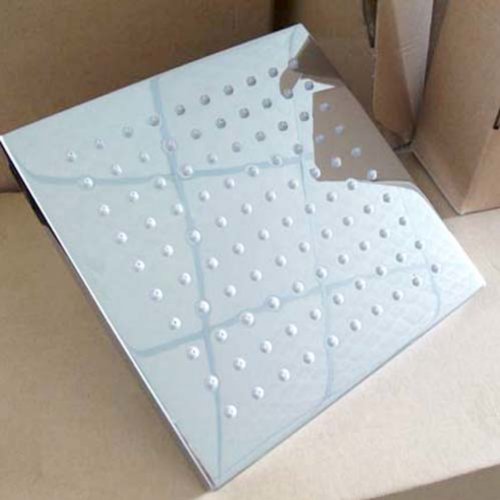 8" square led shower head brass chrome