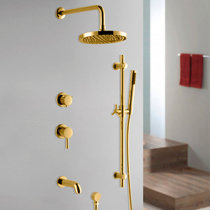 8 to 16 Round Shower Head Set Stainless Steel Chrome plated top shower Set