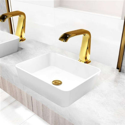 Juno Gold Touchless Bathroom Faucet Deck Mount