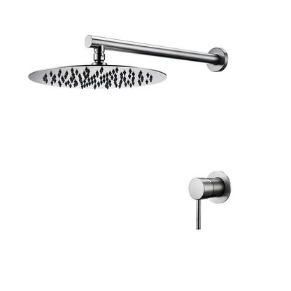 Juno Rainfall Shower System Wall-Mounted Mixer Set with 8, 10 or 12-Inch Headshower