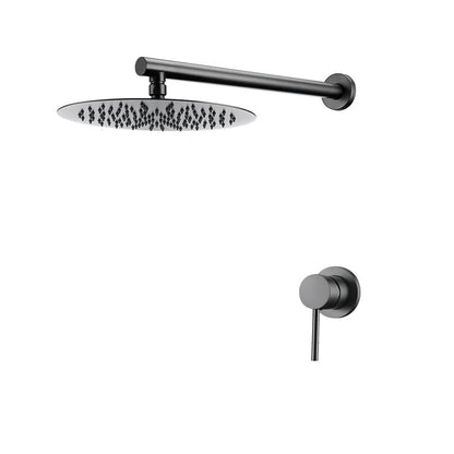 Juno Rainfall Shower System Wall-Mounted Mixer Set with 8, 10 or 12-Inch Headshower