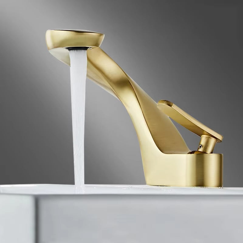 Luxury Bathroom Faucet Curve gold