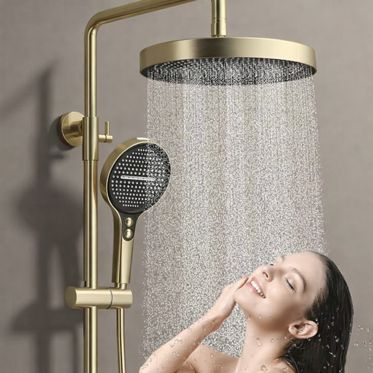 Rainfall Bathroom Shower Set with Handheld Shower Faucet