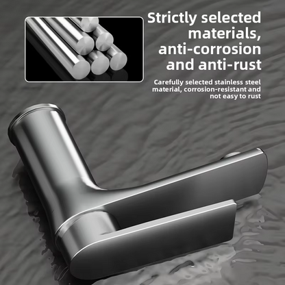 Stainless Steel Gun Grey Deck Mounted Bathroom Sink Faucet