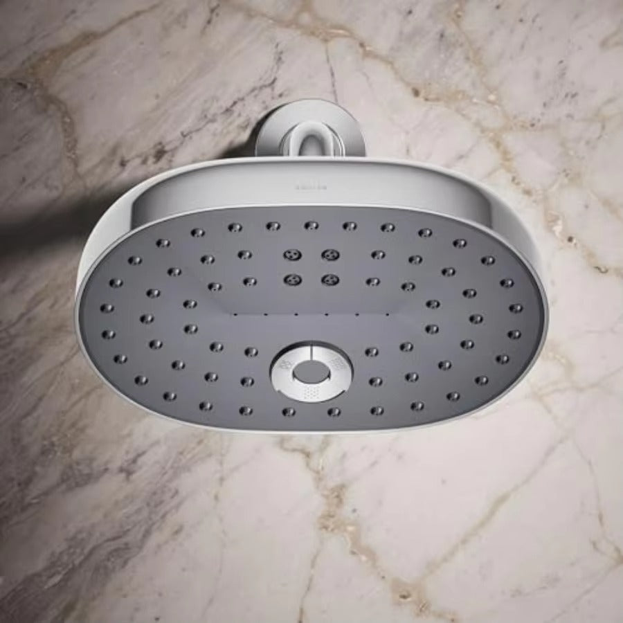 Three Function 2.5 gpm High Pressure Shower Head For Bathroom Polished Chrome High-Pressure Spray