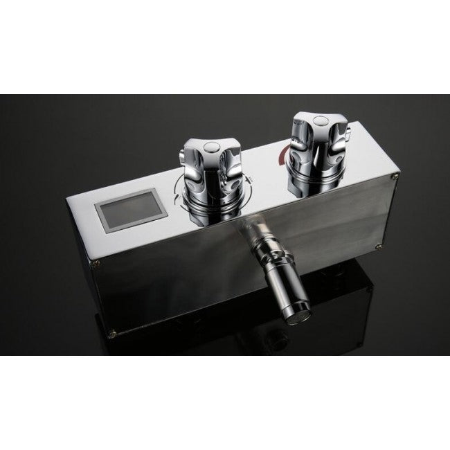 Juno Allora Digital Timer Rain Shower System with Handheld Shower Head & Faucet 