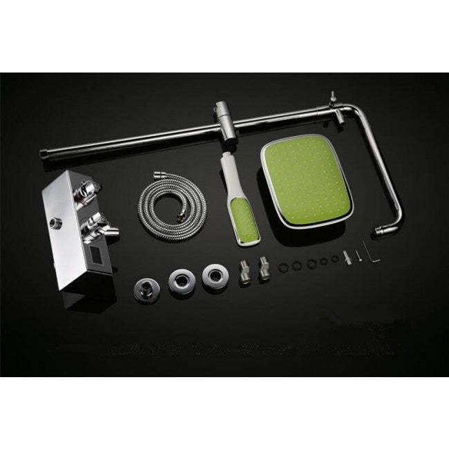 Juno Allora Digital Timer Rain Shower System with Handheld Shower Head & Faucet 