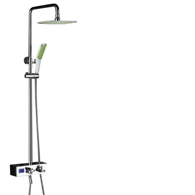 Juno Allora Digital Timer Rain Shower System with Handheld Shower Head & Faucet 