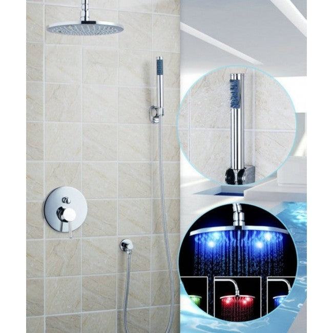 Juno Allora Rain Shower System with Handheld Shower Head