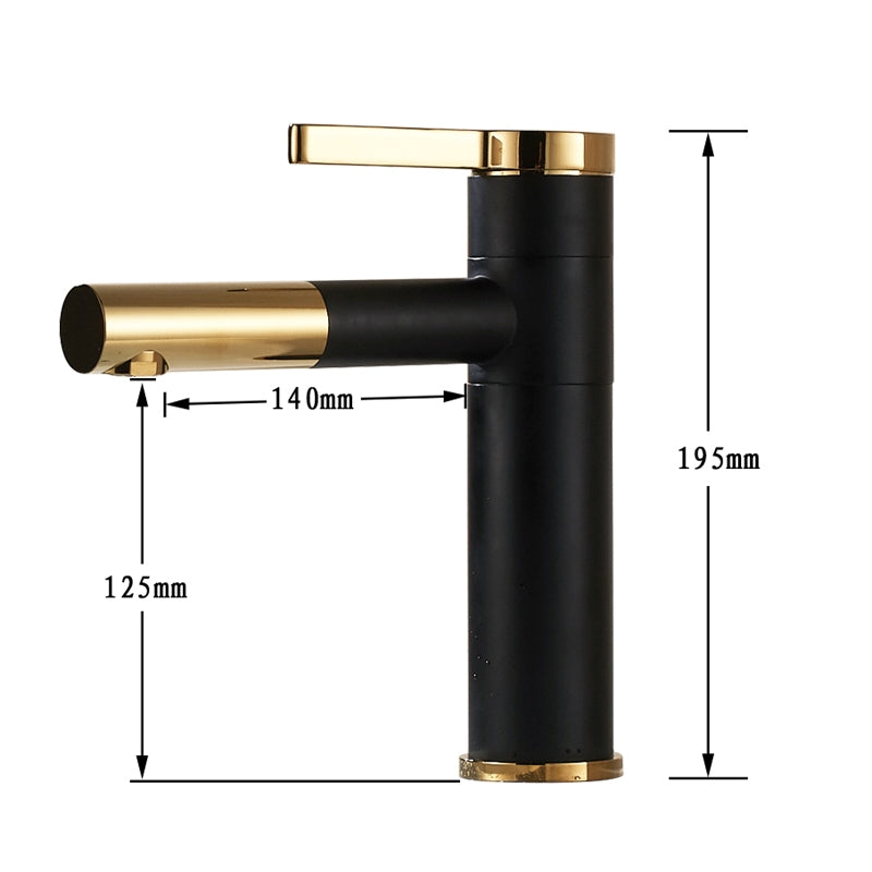 Amazing Deck Mounted Single handle 360-Degree Swivel Spout Bathroom Faucet