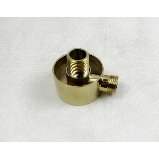 Juno Amazing Thin Round Gold Single Handle Wall Mount Shower with Hand-Held Shower 